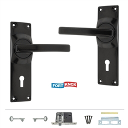 M1A10 - 2 Lever Lockset Black -M1A10_o_T
